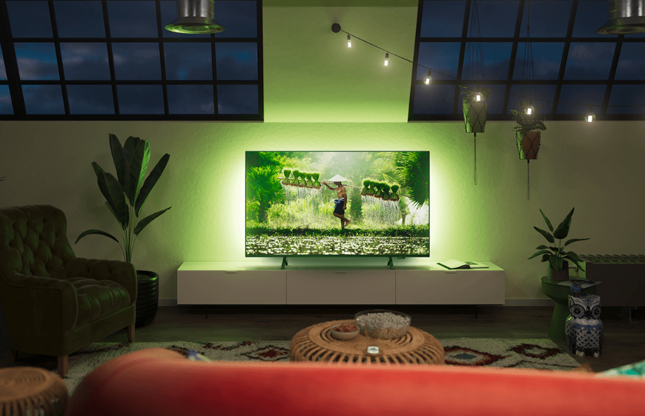 Philips 75PUS8319/12 75" , Ultra HD 4K LED Smart TV met Ambilight , Titan OS + Wifi , HDR10+ voor Haarscherpe Beelden , Sfeervolle Kijkervaring , 60Hz - Afbeelding 5