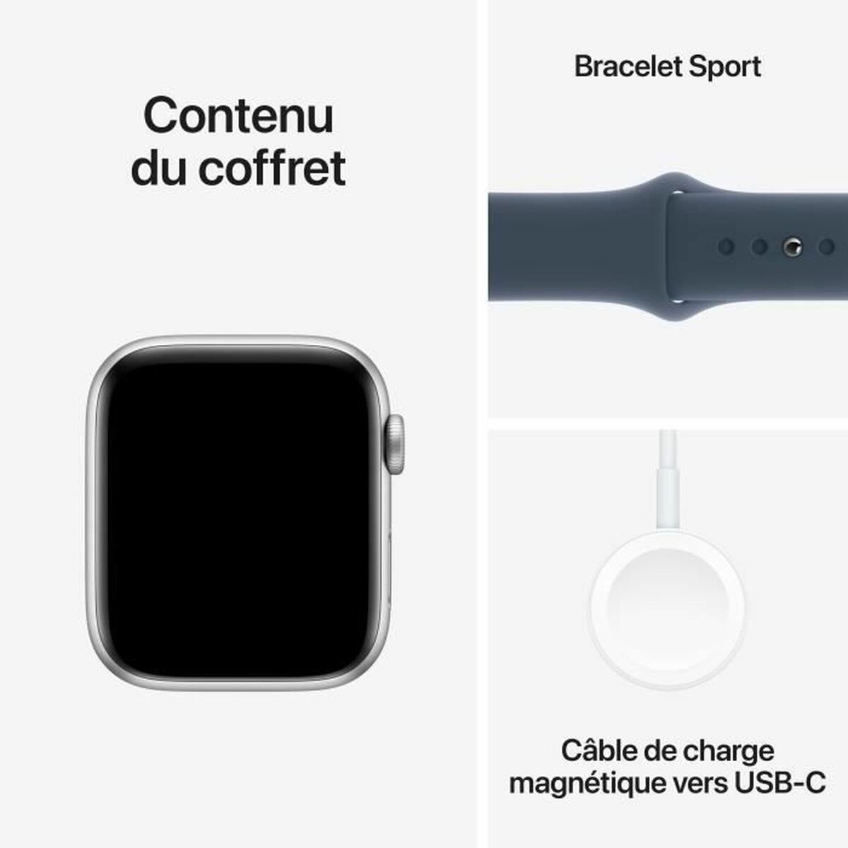 Smartwatch Apple SE Blauw Zilverkleurig 44 mm - Afbeelding 2