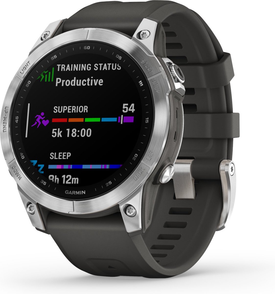 Garmin fenix 7 - Multisport Smartwatch voor heren - Geavanceerde GPS Tracker - 10ATM Waterdicht - 18 dagen batterij - 47mm - Graphite - Afbeelding 4