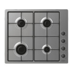 Candy Idea CHW6LBX Roestvrijstaal Ingebouwd 56 cm Gaskookplaat 4 zone(s)