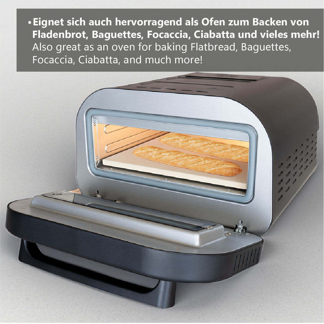 Unold Don Luigi pizzamaker en -oven 1 pizza('s) 1700 W Zwart - Afbeelding 8