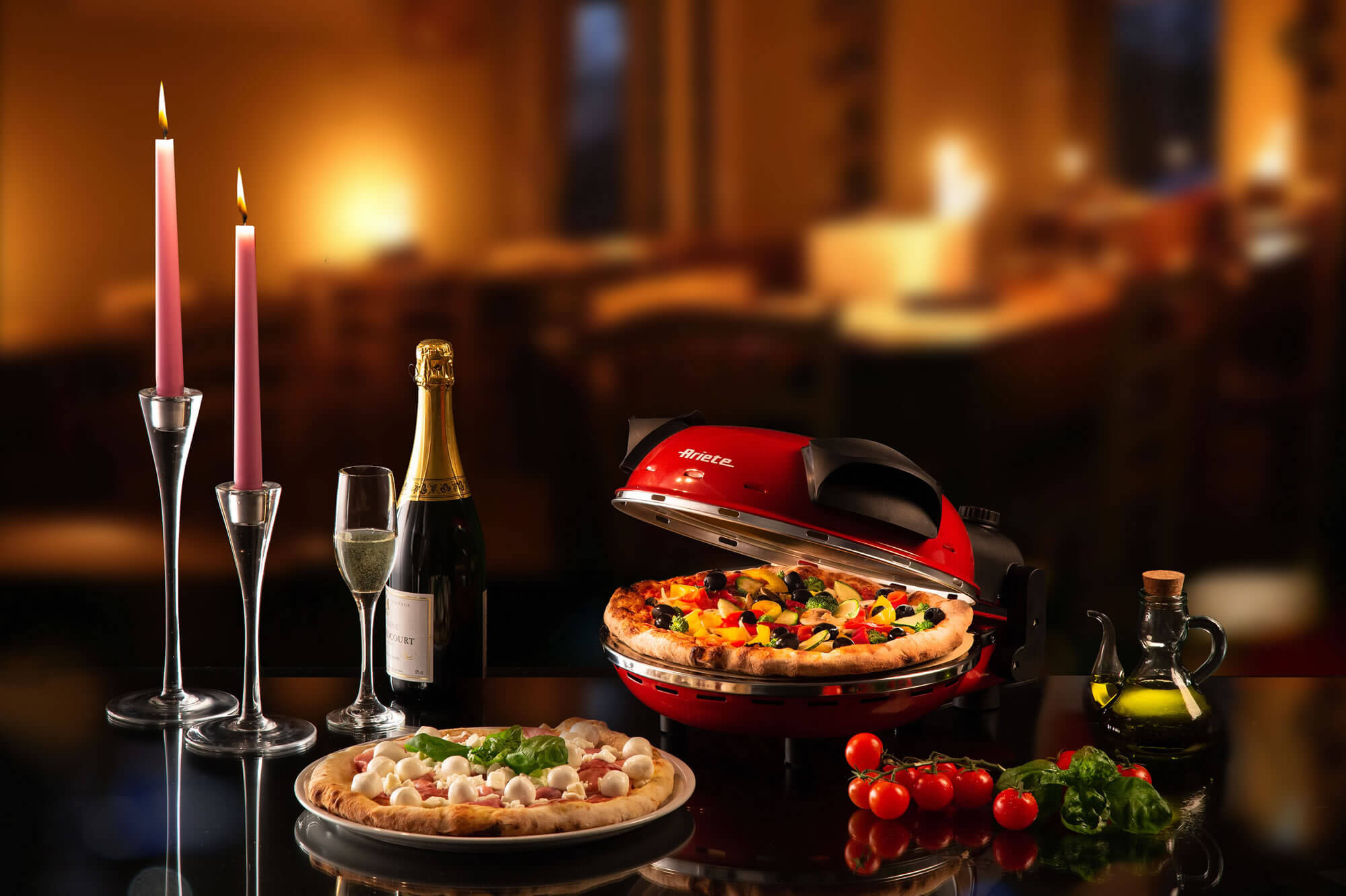 Ariete 0909/10 pizzamaker en -oven 1 pizza('s) 1200 W Zwart, Rood - Afbeelding 8