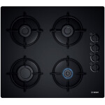 Bosch POP6B6B10 kookplaat Zwart Ingebouwd Gaskookplaat 4 zone(s)