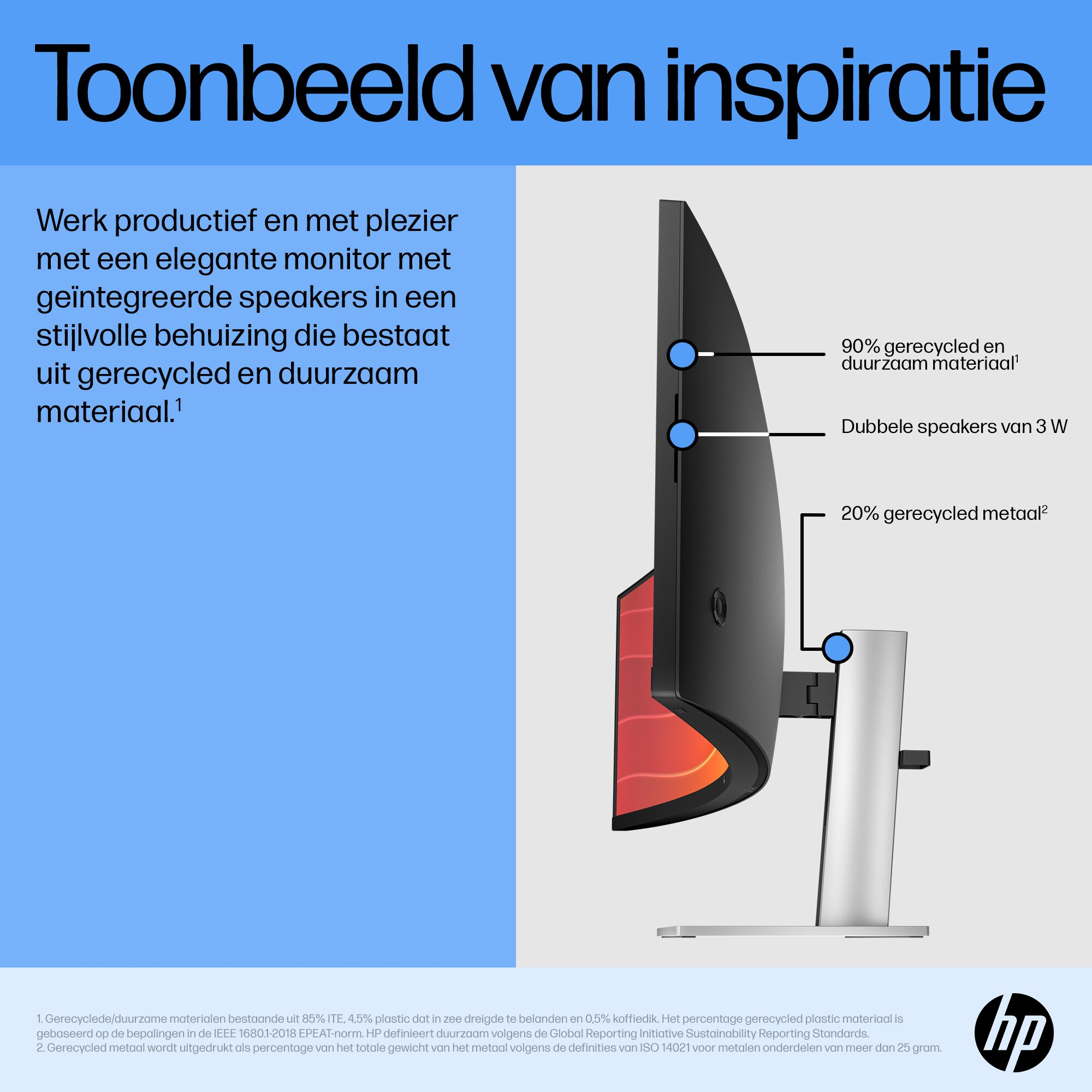 HP E45c G5 DQHD Curved Monitor - Afbeelding 4