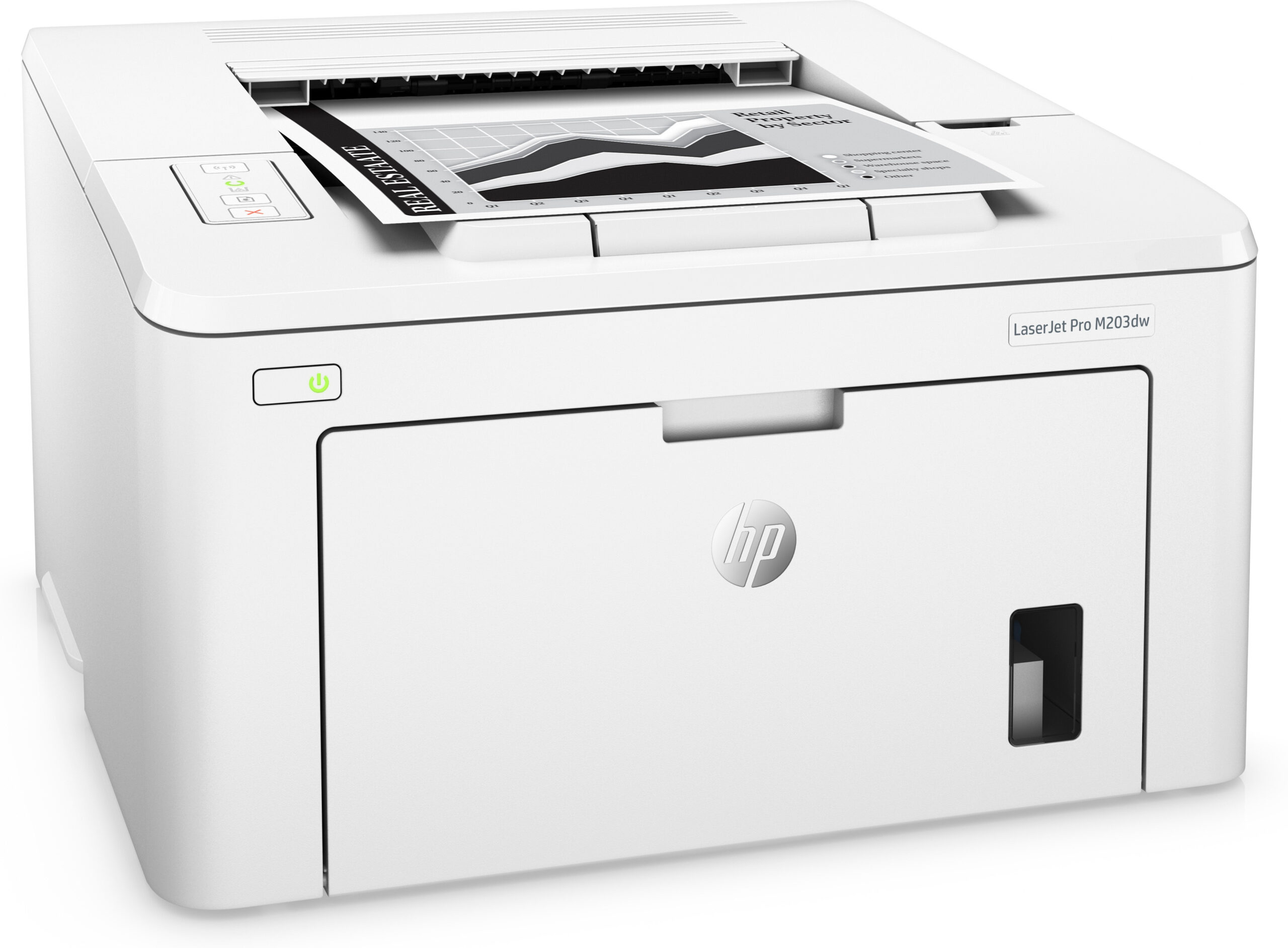 HP LaserJet Pro M203dw printer, Zwart-wit, Printer voor Thuis en thuiskantoor, Print, Dubbelzijdig printen - Afbeelding 3