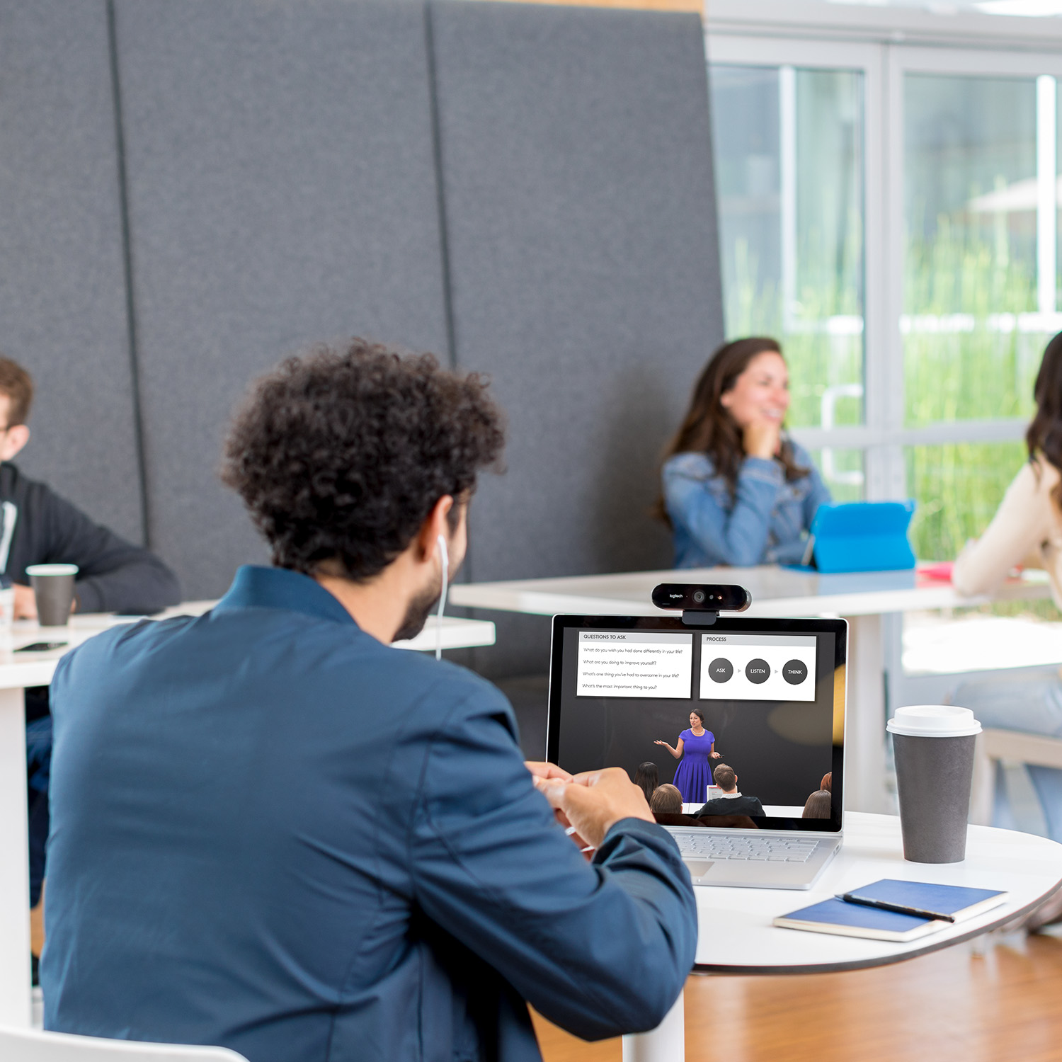 Logitech Brio webcam 13 MP 4096 x 2160 Pixels USB 3.2 Gen 1 (3.1 Gen 1) Zwart - Afbeelding 3