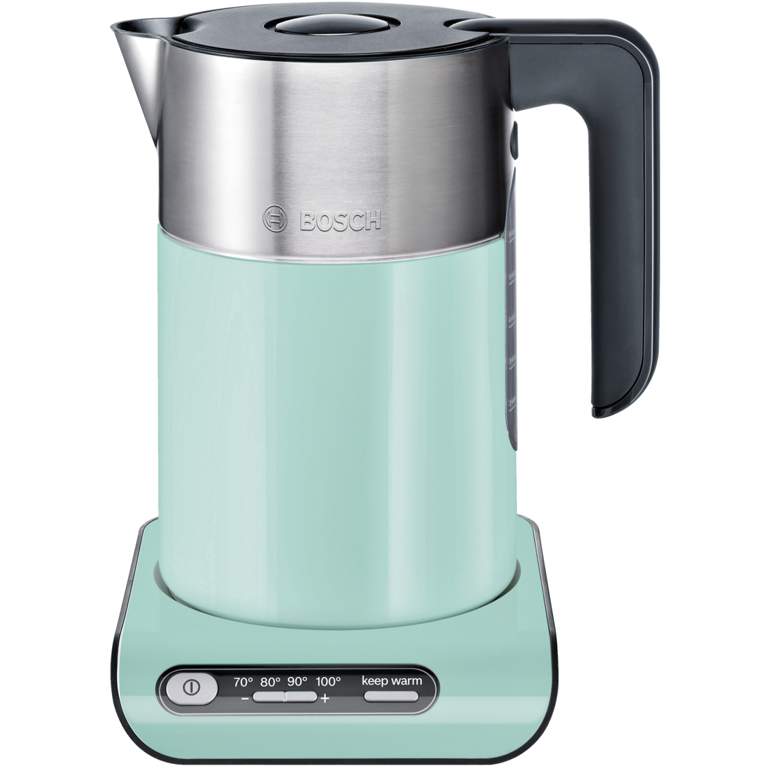 Bosch TWK8612P waterkoker 1,5 l 2000 W Zwart, Grijs, Turkoois