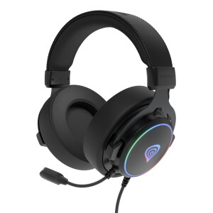 GENESIS NSG-2169 hoofdtelefoon/headset Bedraad Hoofdband Gamen USB Type-A Zwart
