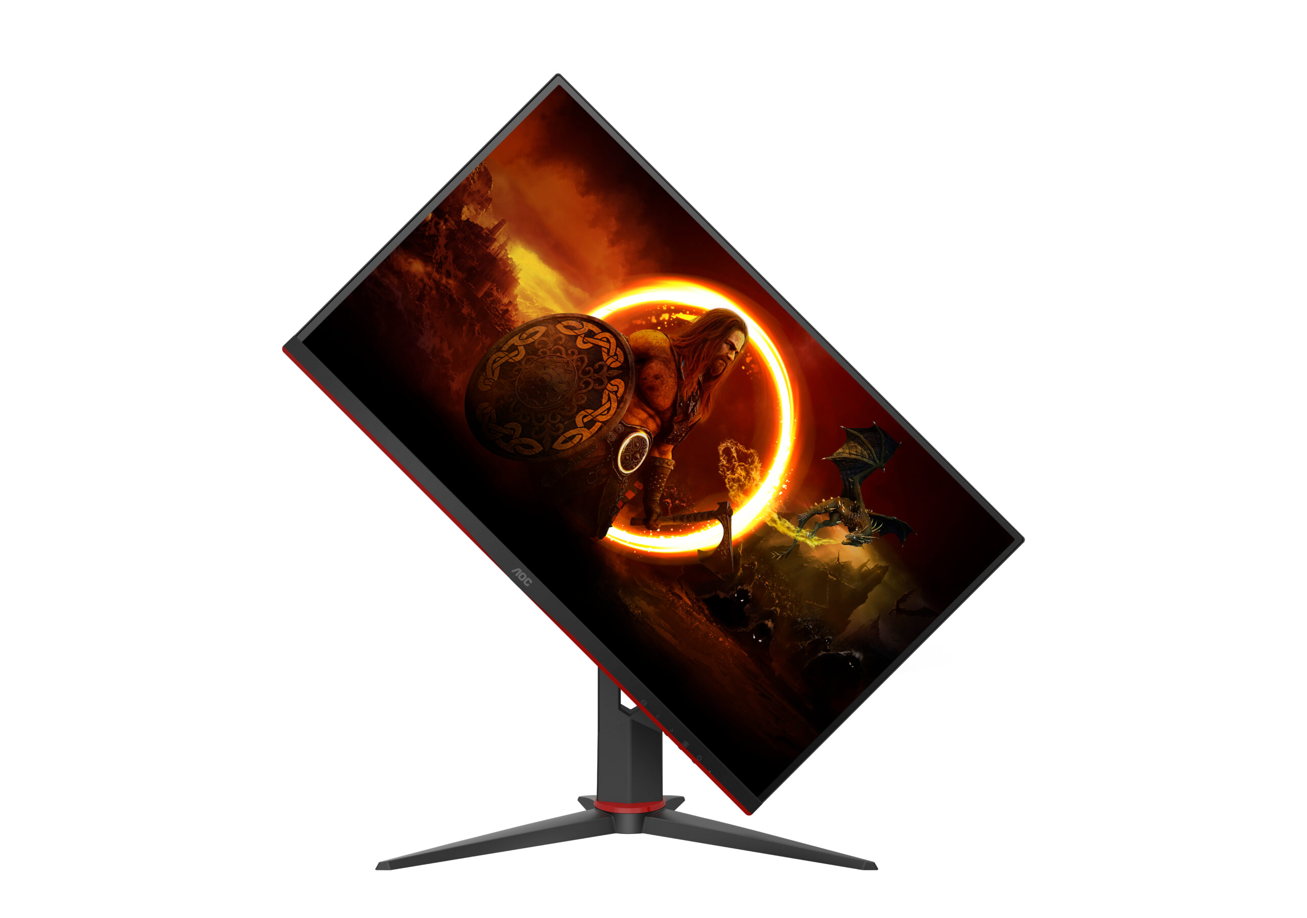 AOC G2 27G2ZN3/BK computer monitor 68,6 cm (27") 1920 x 1080 Pixels Full HD LCD Zwart, Rood - Afbeelding 3
