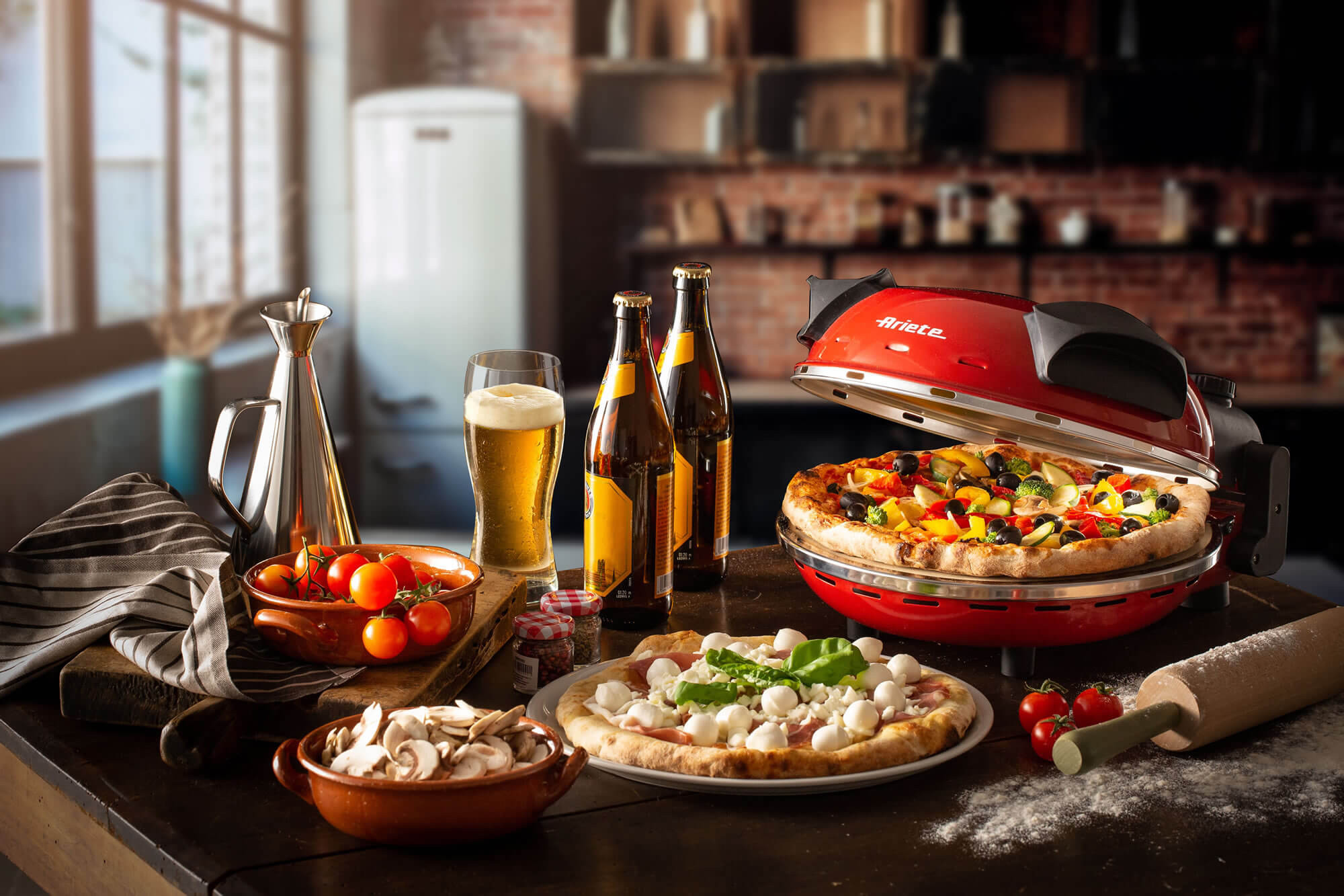 Ariete 0909/10 pizzamaker en -oven 1 pizza('s) 1200 W Zwart, Rood - Afbeelding 7