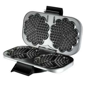 Unold 48241 wafelijzer 2 wafel(s) 1300 W Zwart, Zilver