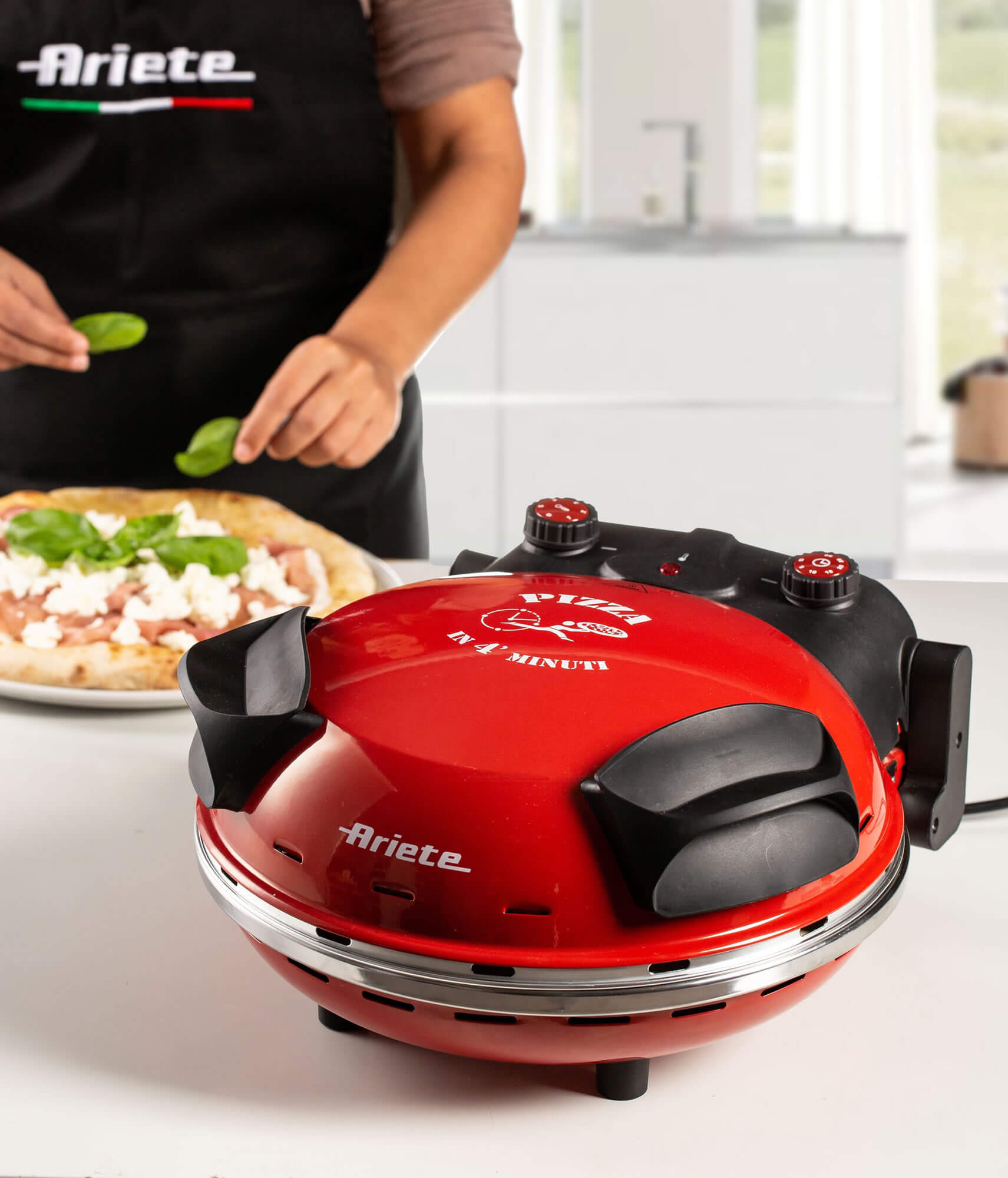 Ariete 0909/10 pizzamaker en -oven 1 pizza('s) 1200 W Zwart, Rood - Afbeelding 11