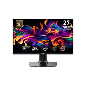 MSI MAG 271QPX QD-OLED computer monitor 67,3 cm (26.5") 2560 x 1440 Pixels Wide Quad HD QDOLED Zwart