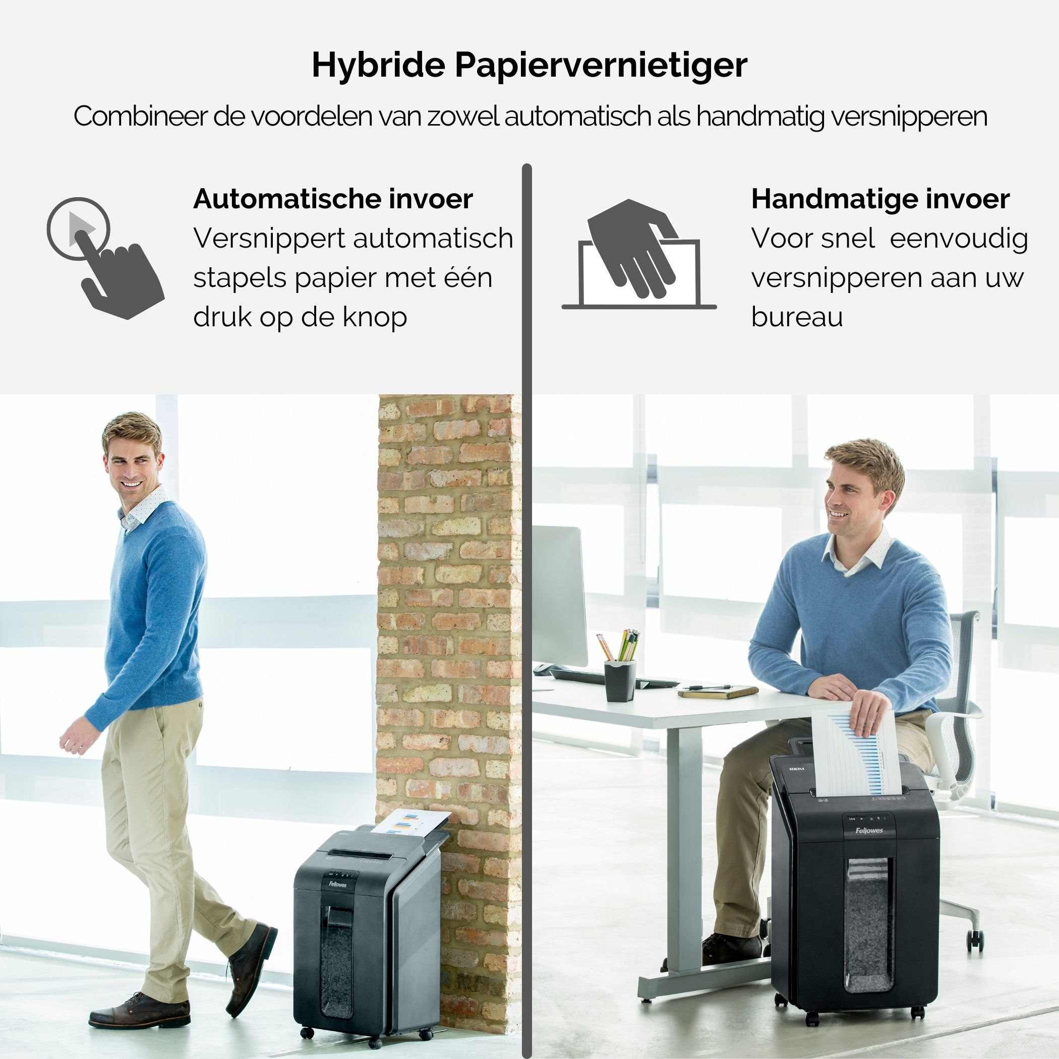 Fellowes AutoMax 100M papiervernietiger Deeltjesversnippering 22 cm Zwart - Afbeelding 4