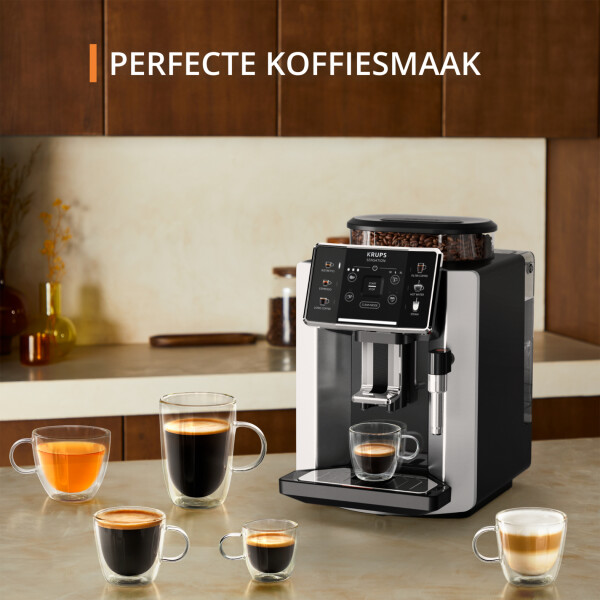 Krups Sensation EA910E EA910E volautomatische espressomachine alu/zwart