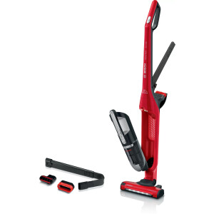 Bosch Serie 4 BBH3ZOO28 steelstofzuiger & elektrische bezem Batterij/Accu Droog Zakloos 0,4 l Rood 2,15 Ah