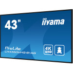 iiyama LH4360UHS-B1AG beeldkrant Digitaal A-kaart 108 cm (42.5") LED Wifi 500 cd/m² 4K Ultra HD Zwart Type processor Android 11 24/7