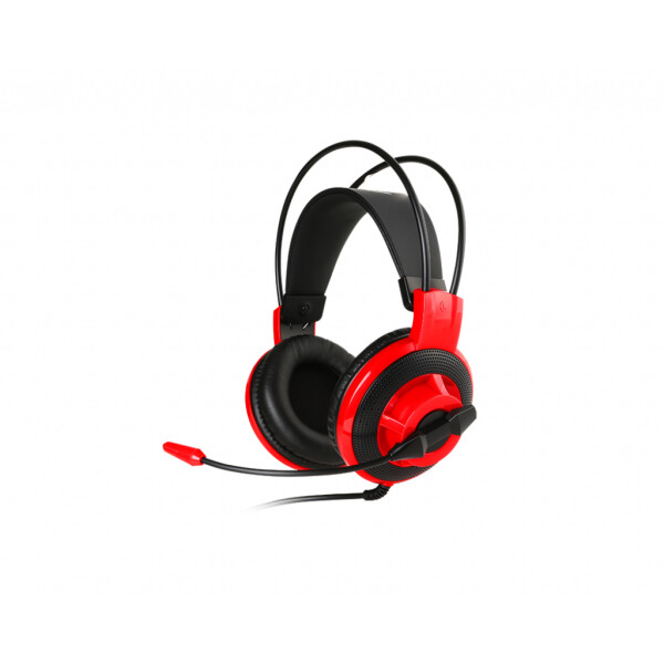 MSI DS501 Headset Bedraad Hoofdband Gamen Zwart, Rood
