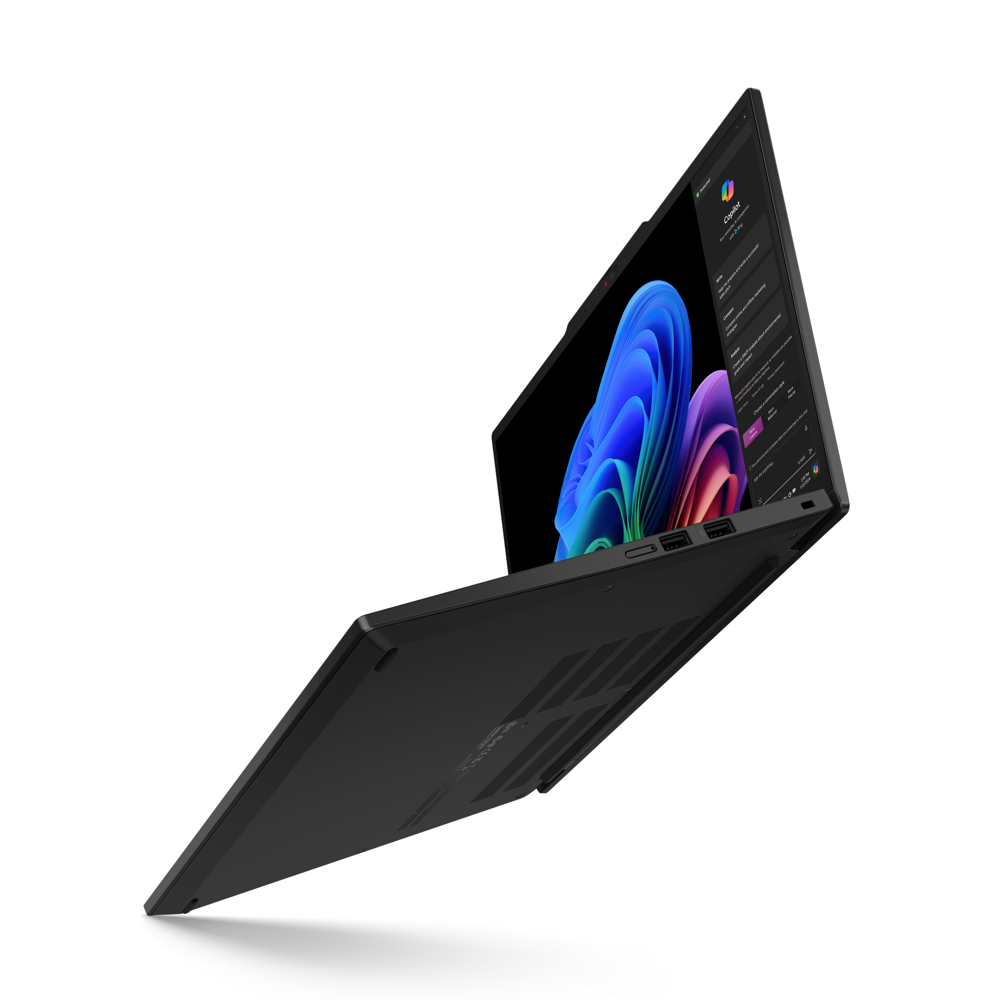 Lenovo ThinkPad T14s Gen 6 (Snapdragon) Copilot+ PC Qualcomm Snapdragon X1E-78-100 Laptop 35,6 cm (14") Touchscreen WUXGA 32 GB LPDDR5x-SDRAM 512 GB SSD Wi-Fi 7 (802.11be) Windows 11 Pro Amerikaans Engels Zwart - Afbeelding 15