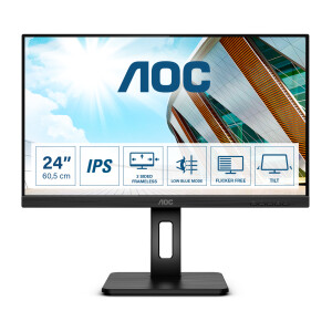 AOC P2 Q24P2Q LED display 60,5 cm (23.8") 2560 x 1440 Pixels Quad HD Zwart