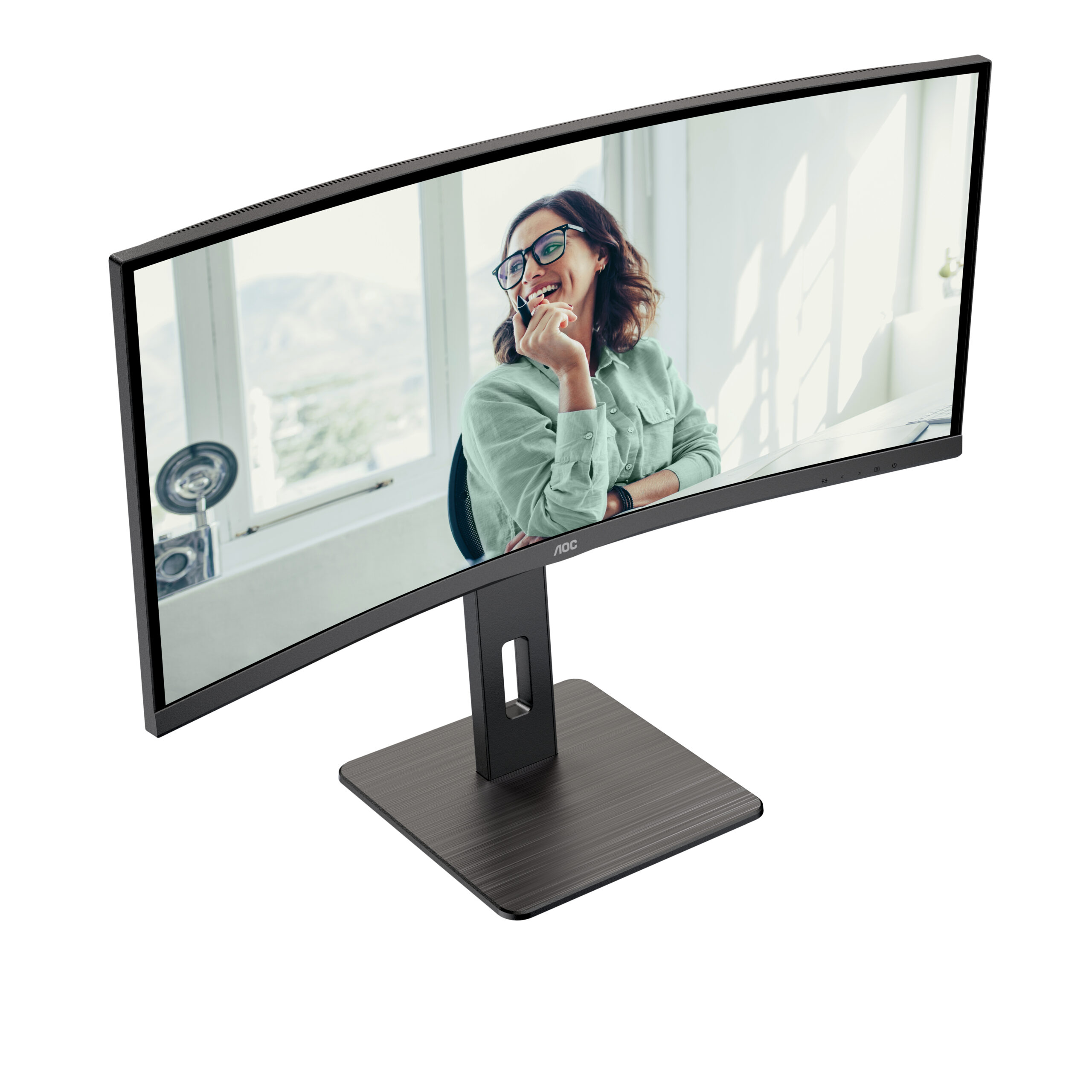 AOC CU34P3CV computer monitor 86,4 cm (34") 3440 x 1440 Pixels UltraWide Quad HD LED Zwart - Afbeelding 8
