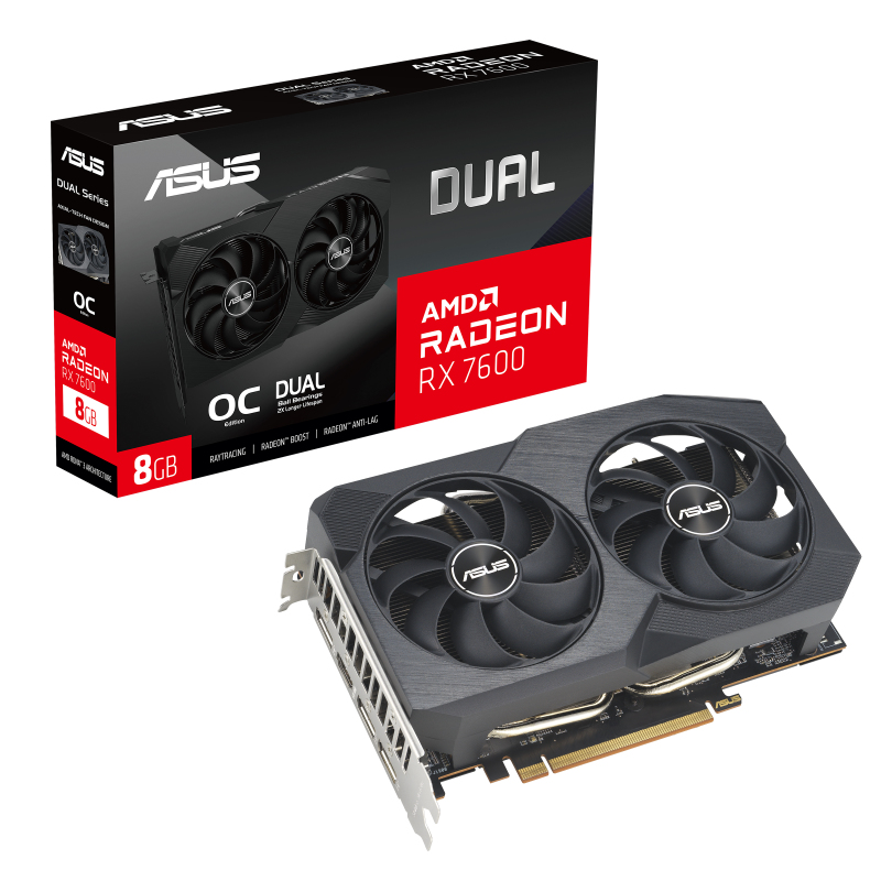 ASUS Dual -RX7600-O8G-V2 AMD Radeon RX 7600 8 GB GDDR6 - Afbeelding 13