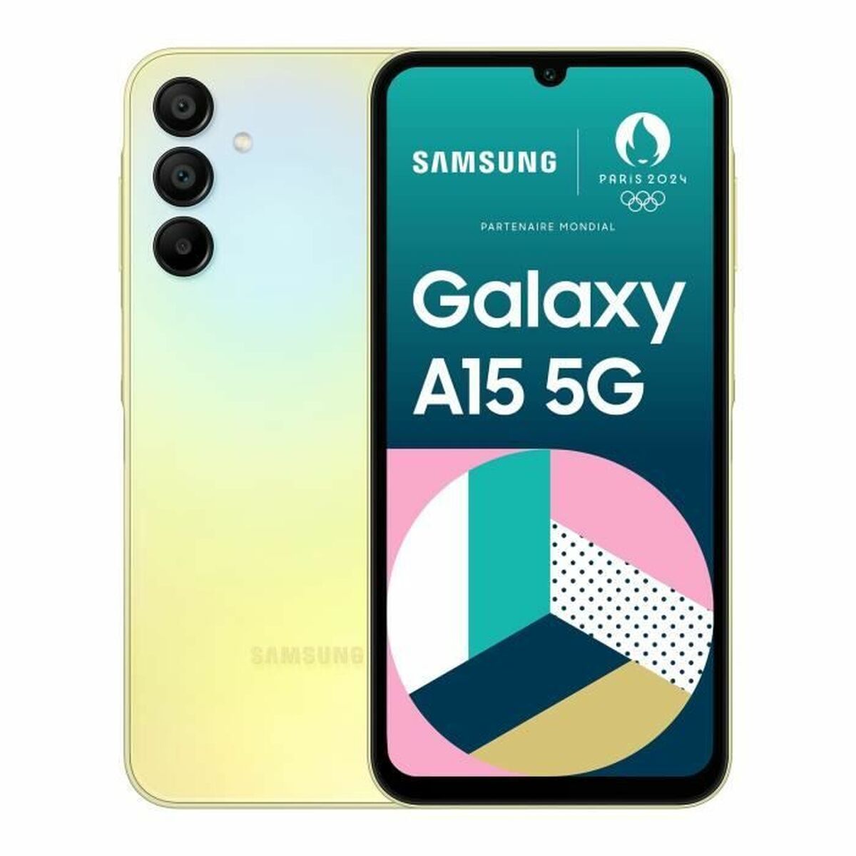 Smartphone Samsung A15 4 GB RAM 128 GB Geel