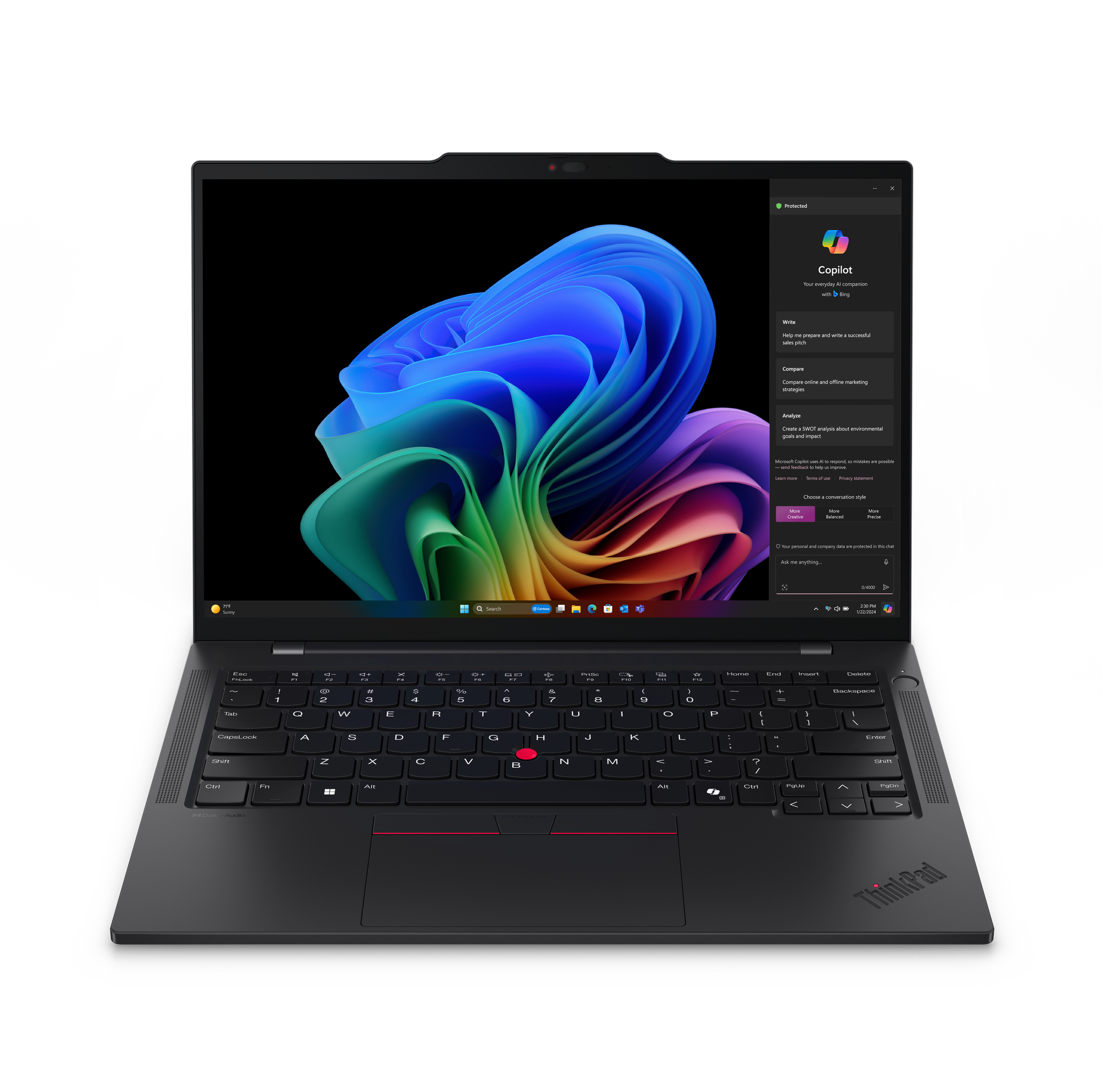 Lenovo ThinkPad T14s Gen 6 (Snapdragon) Copilot+ PC Qualcomm Snapdragon X1E-78-100 Laptop 35,6 cm (14") Touchscreen WUXGA 32 GB LPDDR5x-SDRAM 512 GB SSD Wi-Fi 7 (802.11be) Windows 11 Pro Amerikaans Engels Zwart