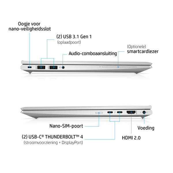 EliteBook 840 Aero G8 - 14 inch - Intel Core i5-1135G7 - 8GB RAM - 256GB SSD - Windows 10 Pro
