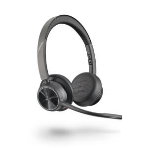 POLY Voyager 4320 UC Headset Draadloos Hoofdband Kantoor/callcenter USB Type-C Bluetooth Zwart