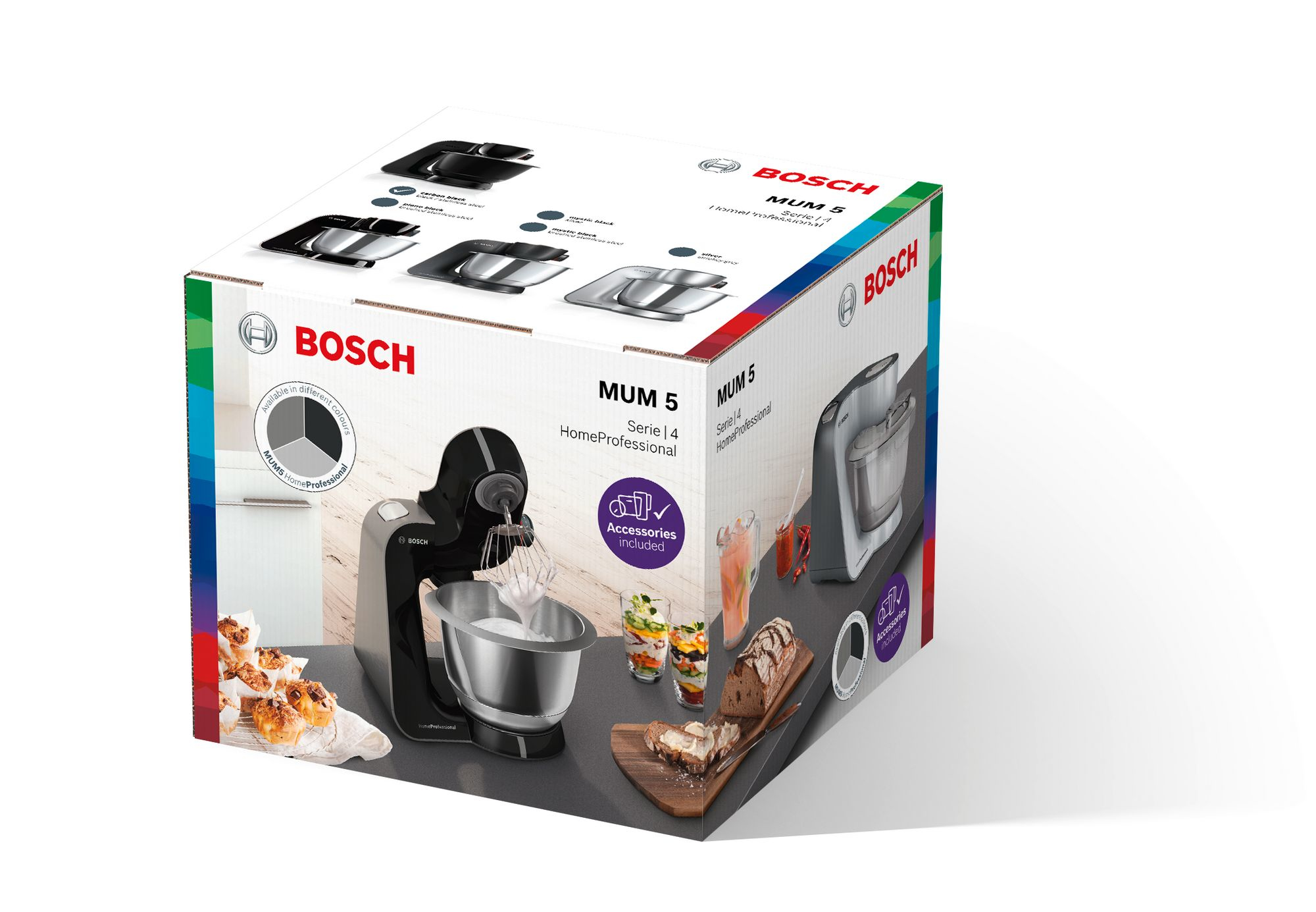 Bosch MUM59N26CB keukenmachine 1000 W 3,9 l Zwart - Afbeelding 2