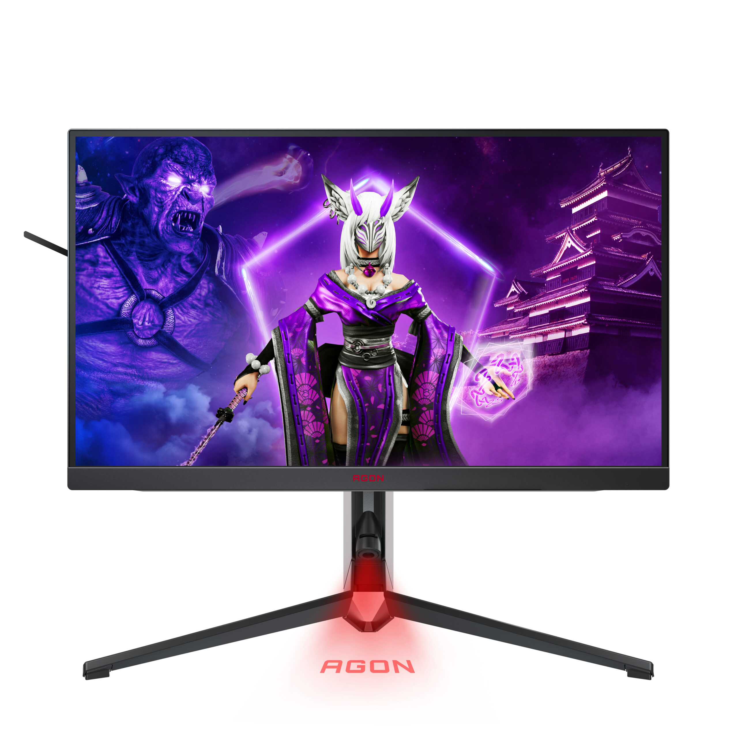 AOC AG274QXM computer monitor 68,6 cm (27") 2560 x 1440 Pixels Quad HD LED Zwart, Rood - Afbeelding 3