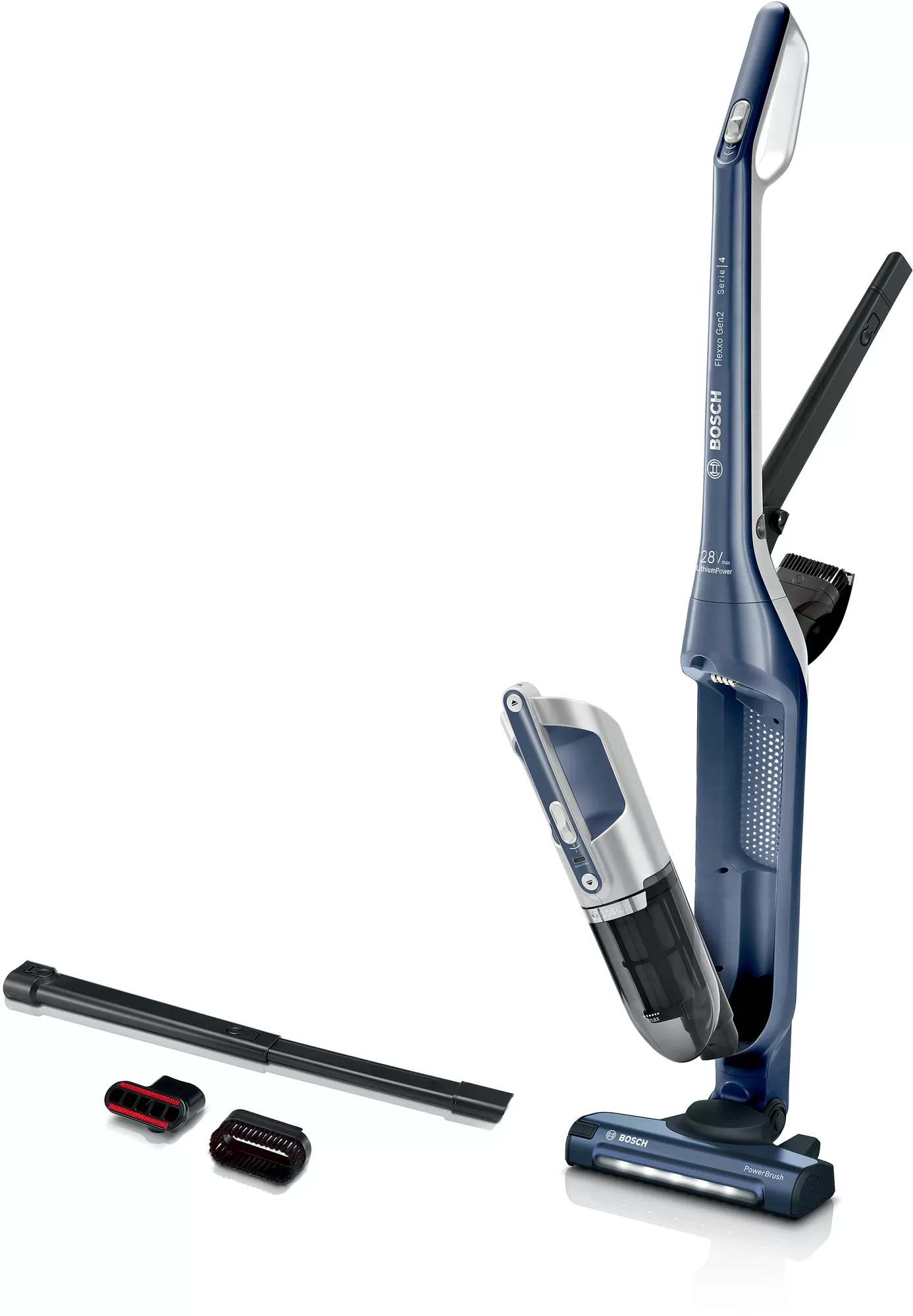 Bosch Serie 4 BCH3K2851 handstofzuiger Blauw Zakloos