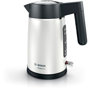 Bosch DesignLine waterkoker 1,7 l 2400 W Zwart, Zilver