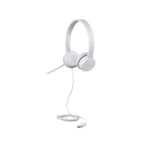Lenovo GXD1E71385 hoofdtelefoon/headset Bedraad Pols Oproepen/muziek USB Type-A Grijs