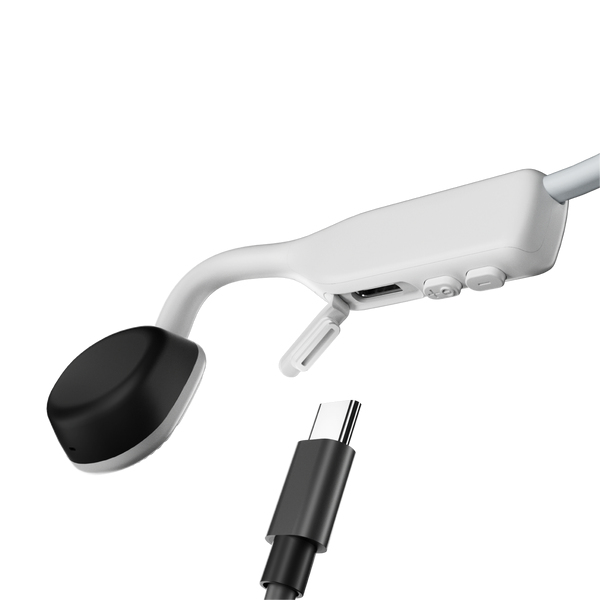 SHOKZ OpenMove Hoofdtelefoons Draadloos oorhaak Oproepen/muziek USB Type-C Bluetooth Wit - Afbeelding 4