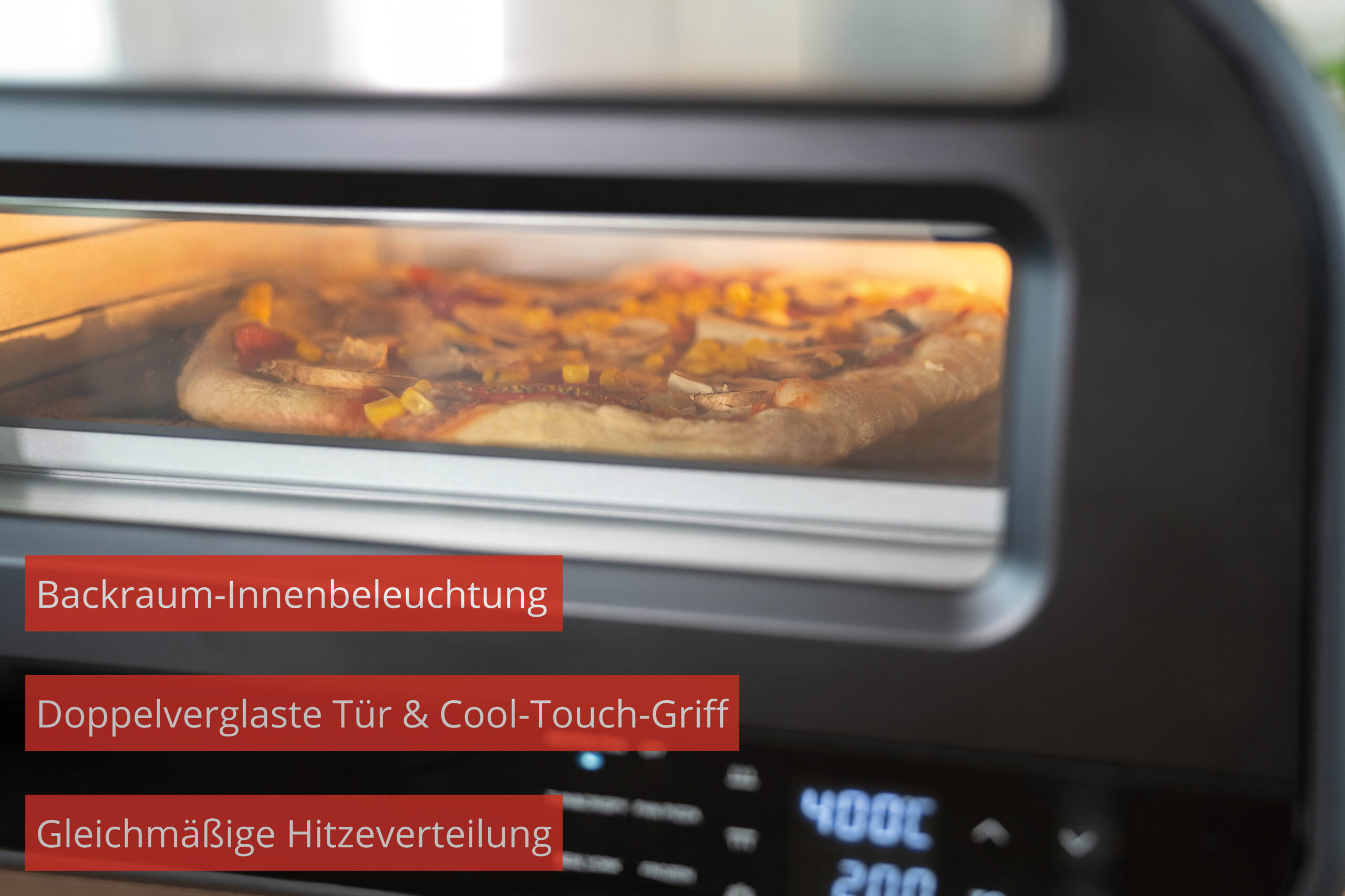 Unold Don Luigi pizzamaker en -oven 1 pizza('s) 1700 W Zwart - Afbeelding 3