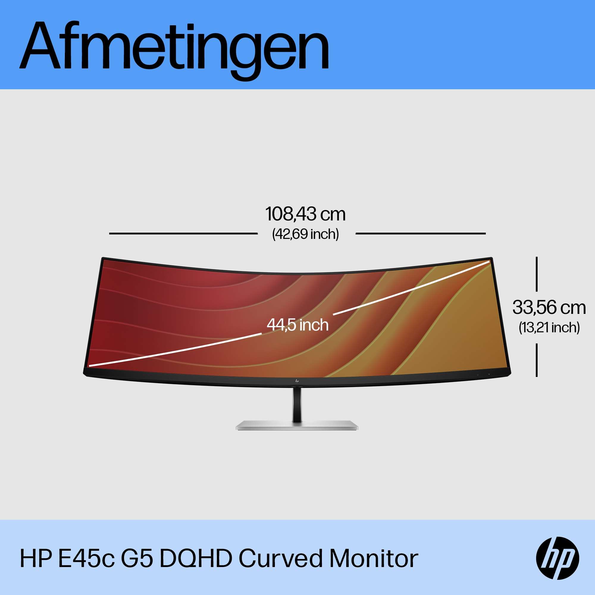 HP E45c G5 DQHD Curved Monitor - Afbeelding 8