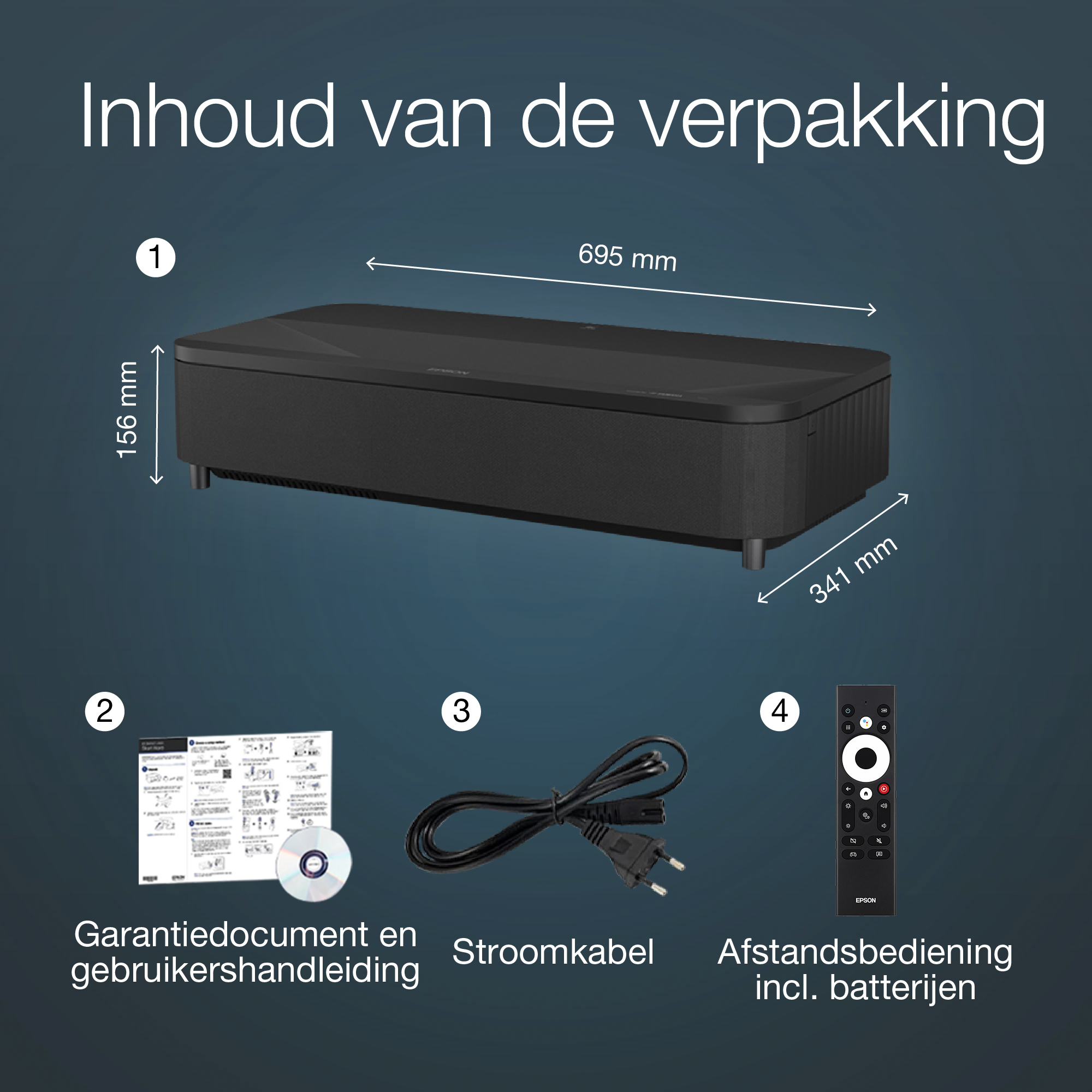 Epson EH-LS800B 4K PRO-UHD smart laserprojector, 4000 lumen, scherm van maximaal 150 inch - Afbeelding 3