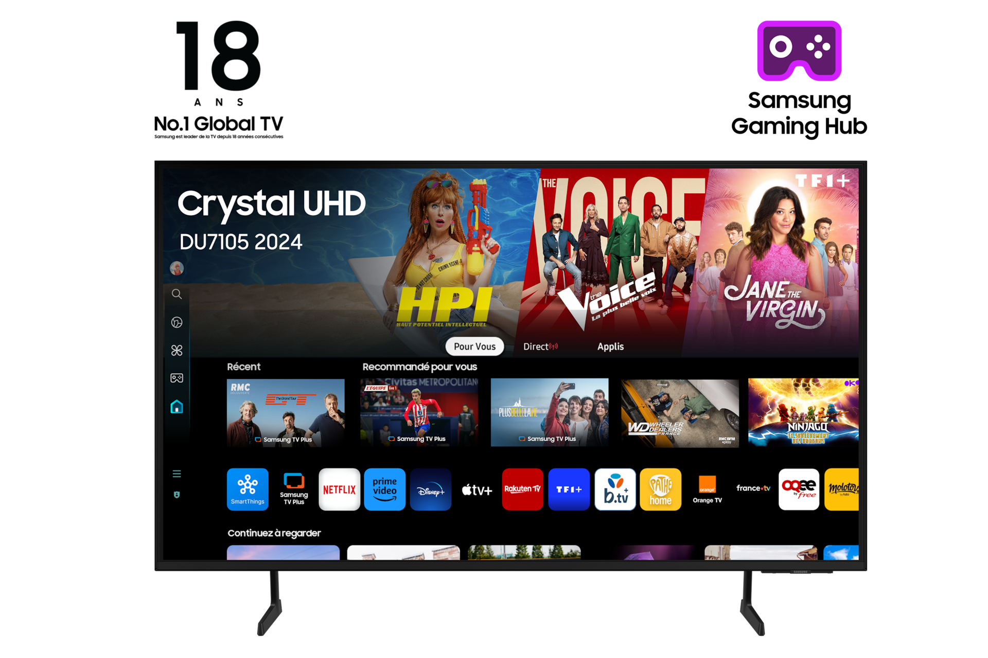 Samsung Smart Crystal UHD 4K XXL TV 75DU7100 (2024) 75″ - Afbeelding 6
