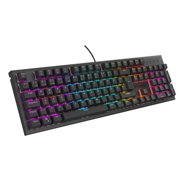GENESIS NKG-2179 toetsenbord Gamen USB QWERTZ Duits Zwart