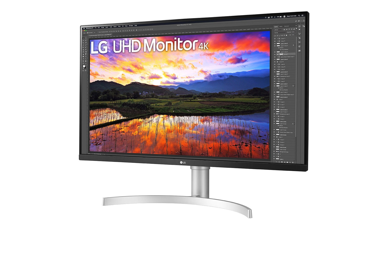LG 32UN650P-W computer monitor 80 cm (31.5") 3840 x 2160 Pixels 4K Ultra HD LED Zilver - Afbeelding 2