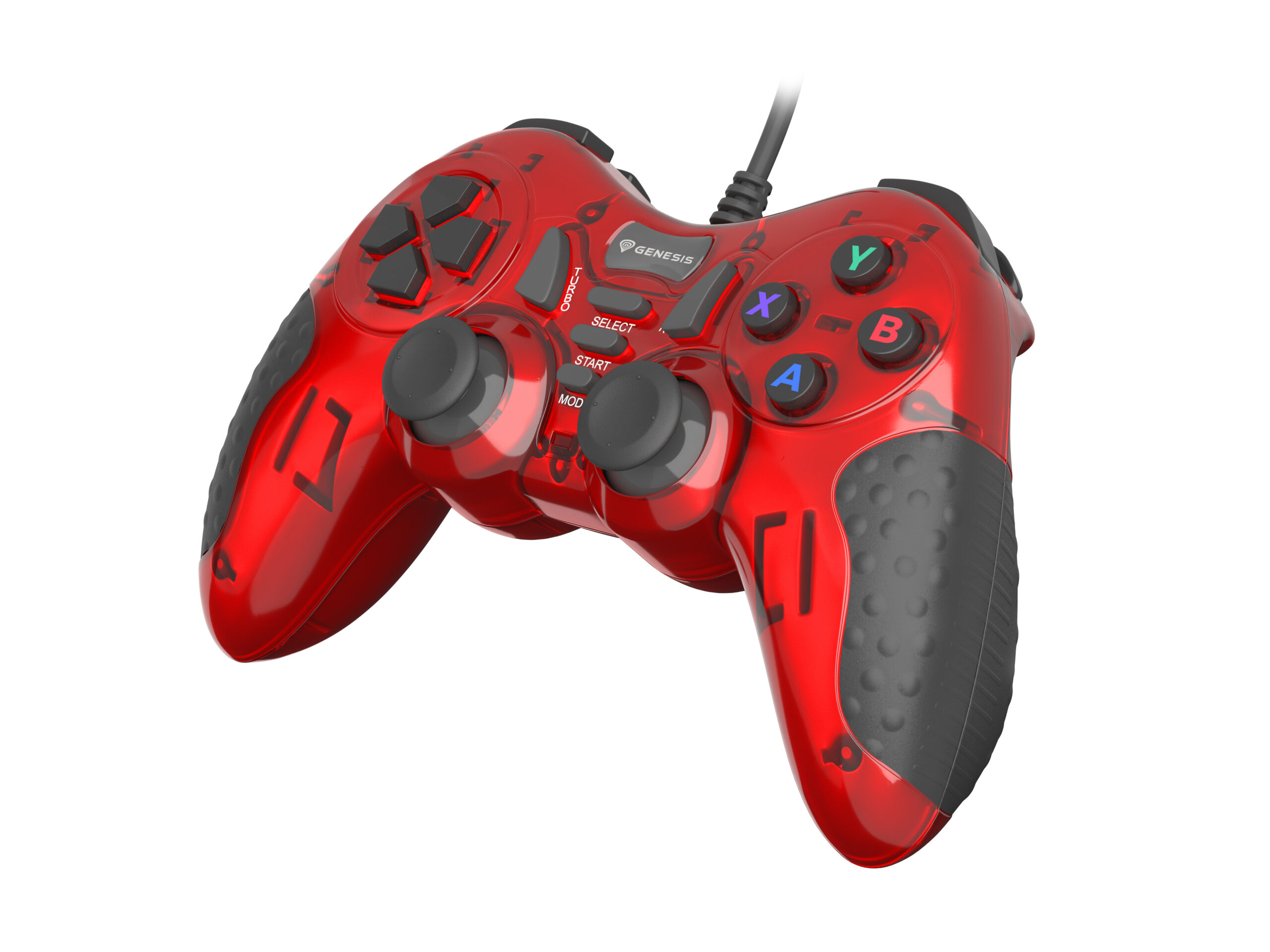 GENESIS MANGAN 200 Rood USB 2.0 Gamepad Analoog/digitaal PC - Afbeelding 2