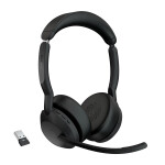 Jabra 25599-989-999 hoofdtelefoon/headset Draadloos Hoofdband Kantoor/callcenter Bluetooth Oplaadhouder Zwart