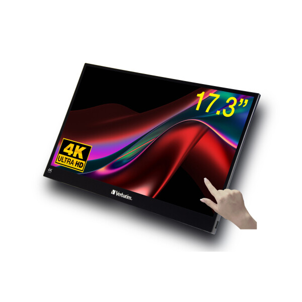 Verbatim Draagbaar aanraakscherm Ultra HD 4K - 17.3”
