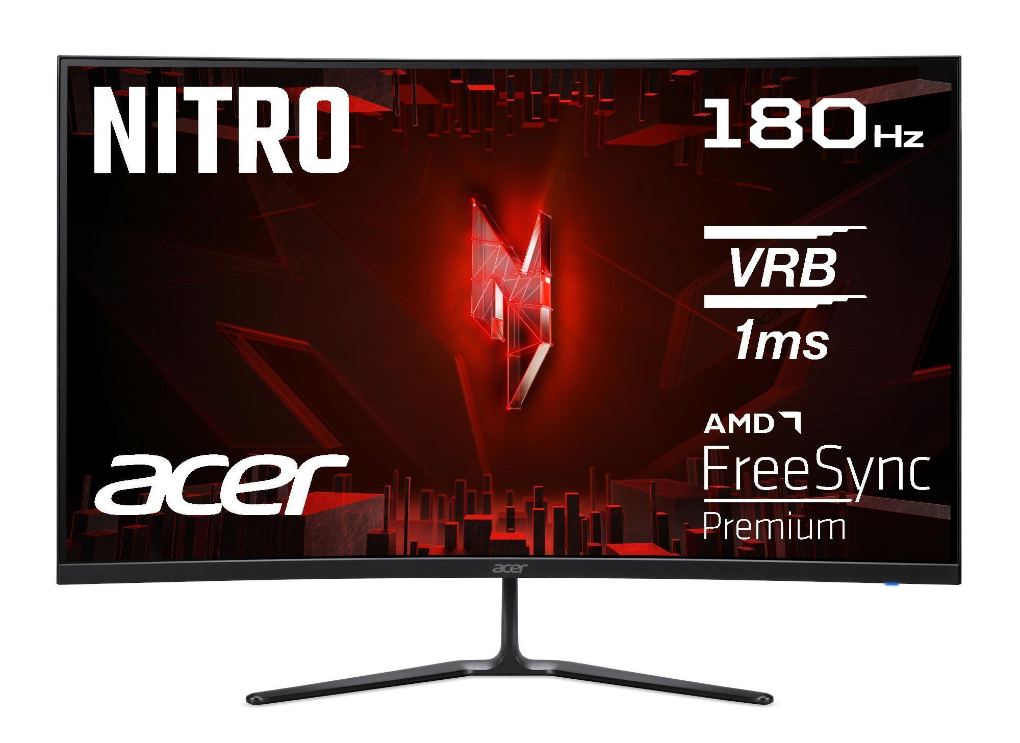 Acer ED0 Nitro ED320QRS3bmiipx computer monitor 80 cm (31.5") 1920 x 1080 Pixels Full HD LCD Zwart