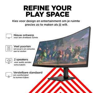 OMEN by HP 34 inch WQHD 165 Hz Curved gaming monitor - OMEN 34c