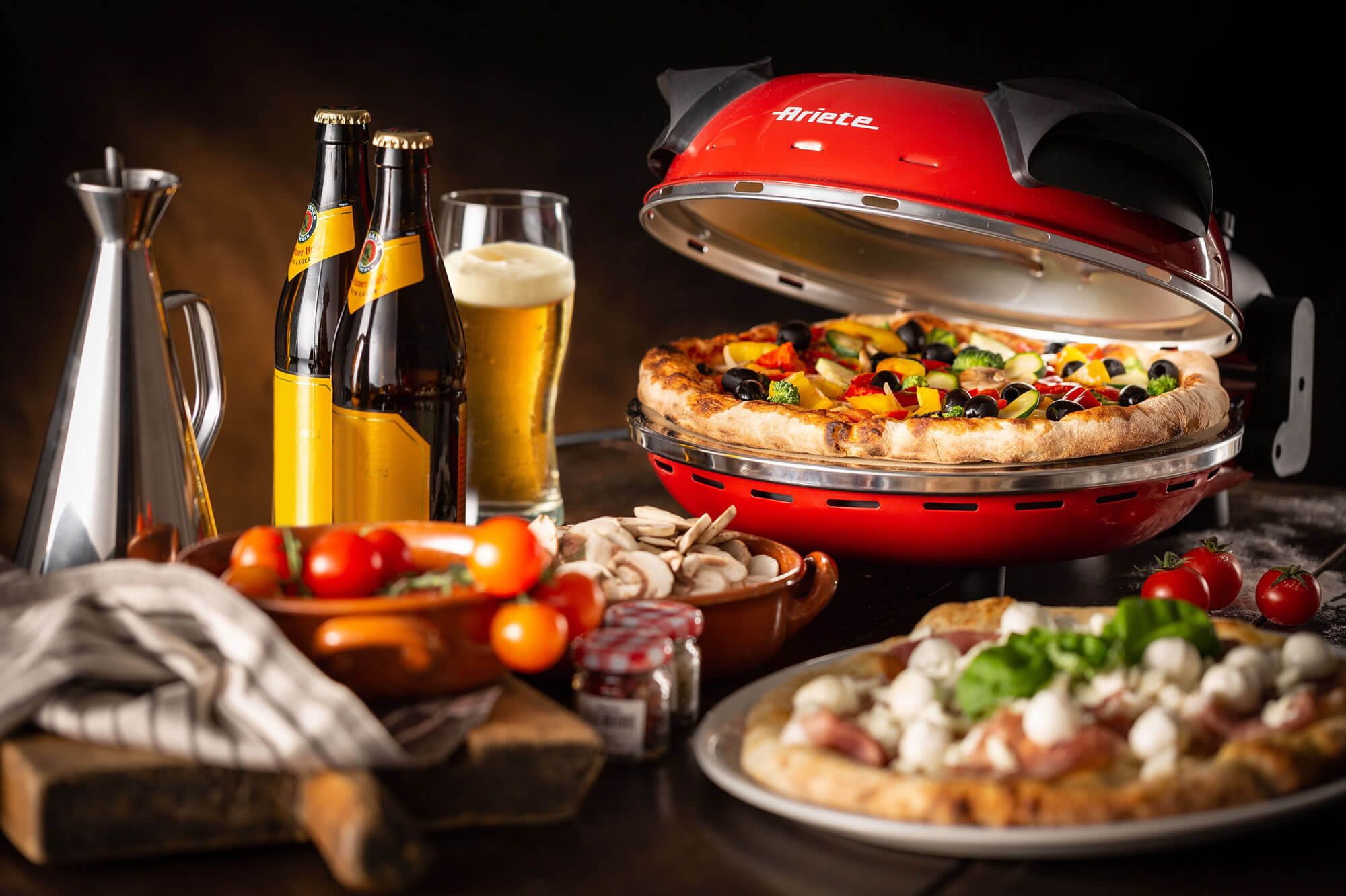 Ariete 0909/10 pizzamaker en -oven 1 pizza('s) 1200 W Zwart, Rood - Afbeelding 4