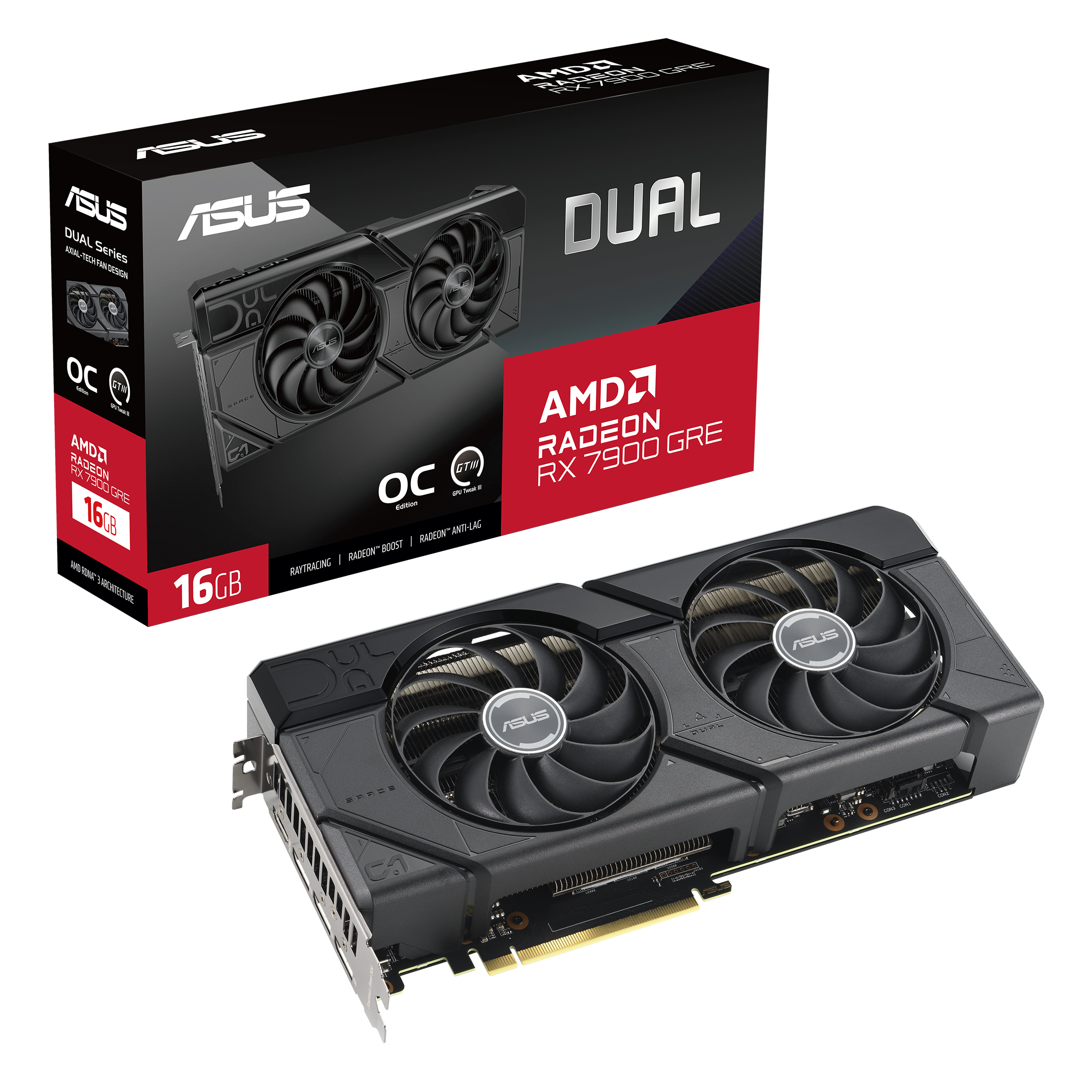 ASUS Dual -RX7900GRE-O16G AMD Radeon RX 7900 GRE 16 GB GDDR6 - Afbeelding 12