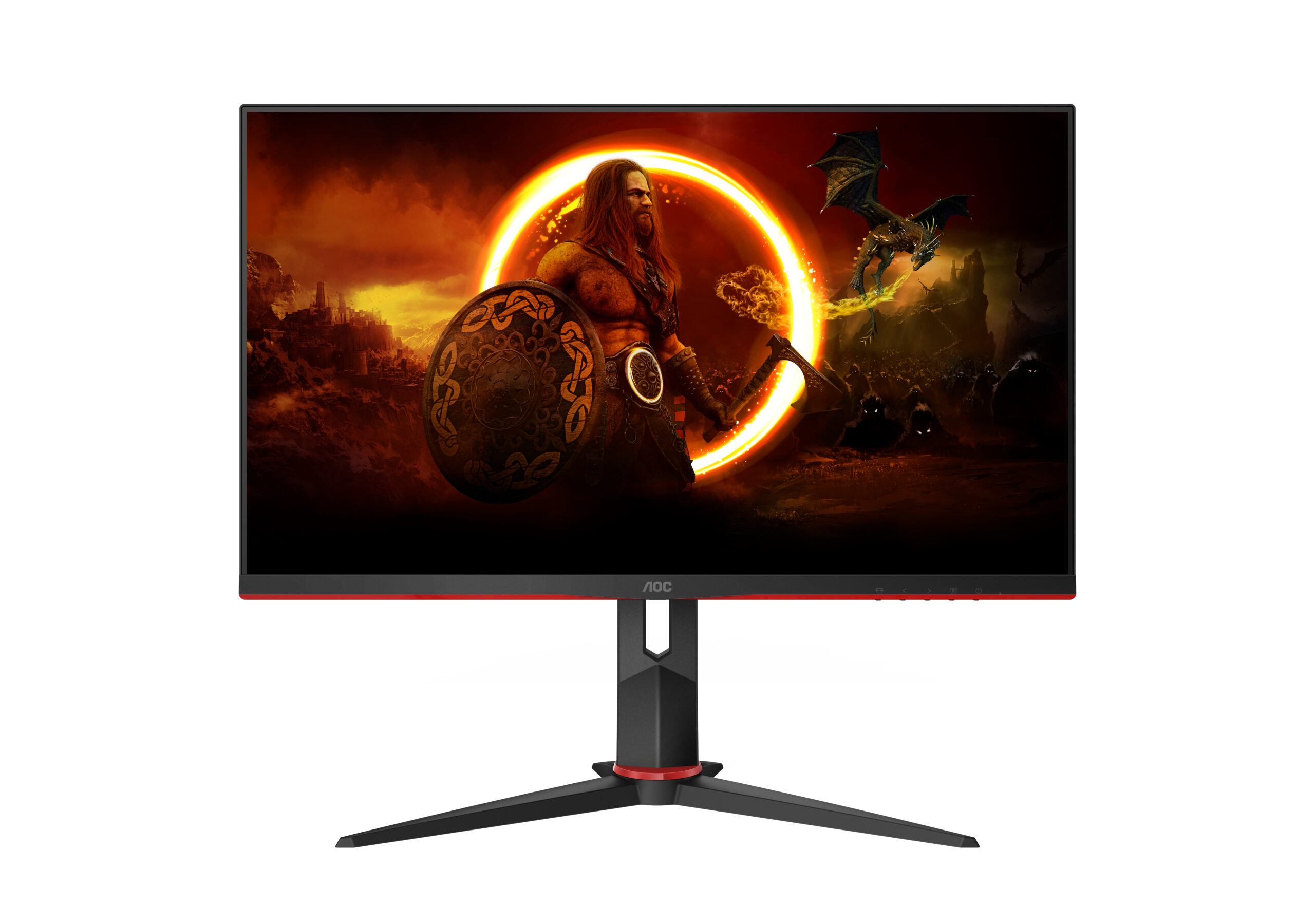 AOC G2 27G2ZN3/BK computer monitor 68,6 cm (27") 1920 x 1080 Pixels Full HD LCD Zwart, Rood - Afbeelding 2